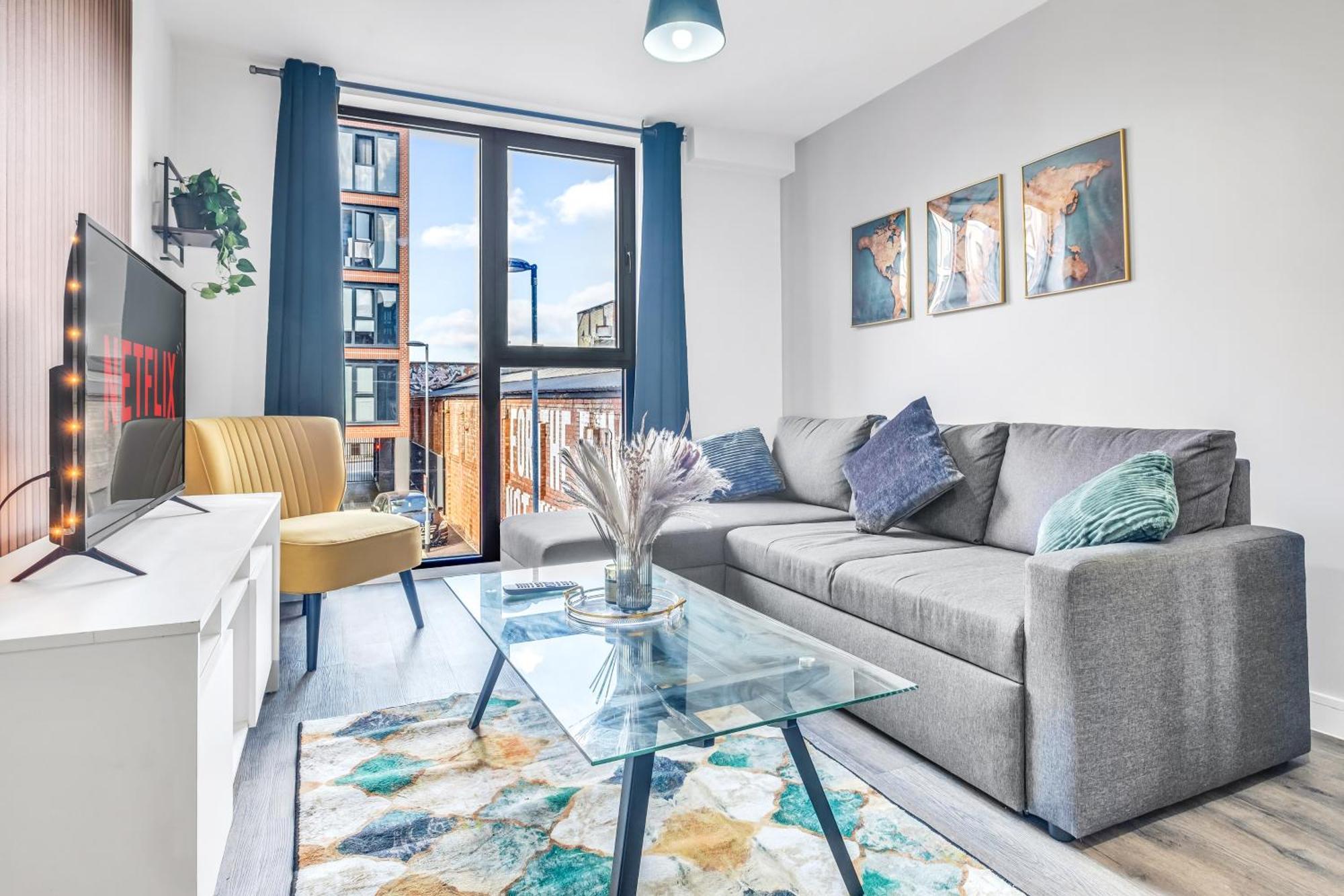 City Centre Emerald Escape - Sleeps-6, 2Beds & 2Baths , Netflix , Free Internet Birmingam Exterior foto
